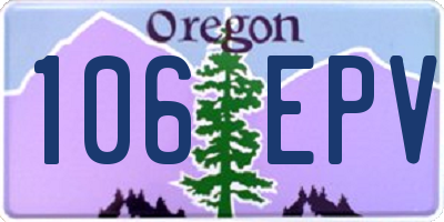 OR license plate 106EPV