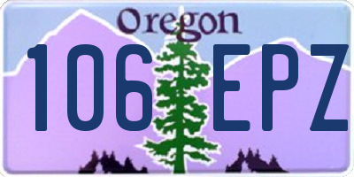 OR license plate 106EPZ