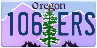 OR license plate 106ERS
