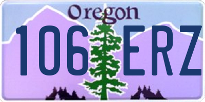 OR license plate 106ERZ