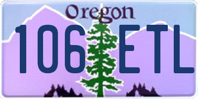 OR license plate 106ETL