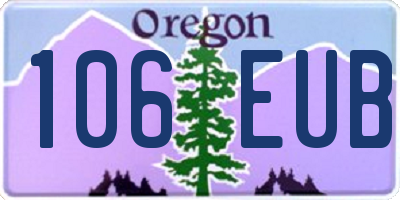 OR license plate 106EUB