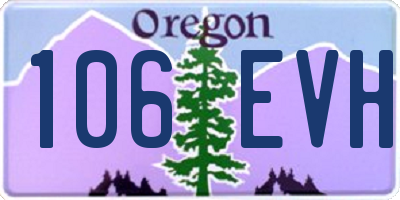 OR license plate 106EVH