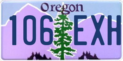 OR license plate 106EXH