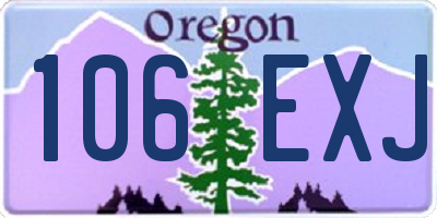 OR license plate 106EXJ