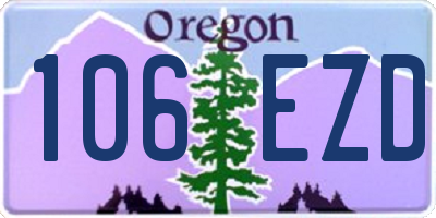 OR license plate 106EZD
