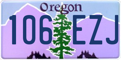 OR license plate 106EZJ