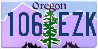 OR license plate 106EZK