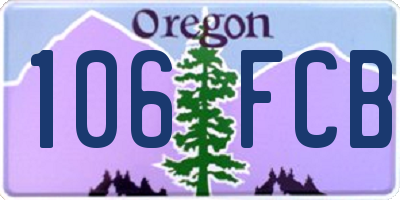 OR license plate 106FCB