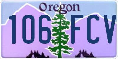 OR license plate 106FCV