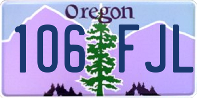 OR license plate 106FJL
