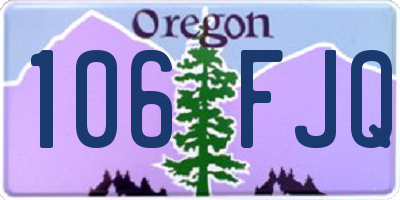 OR license plate 106FJQ