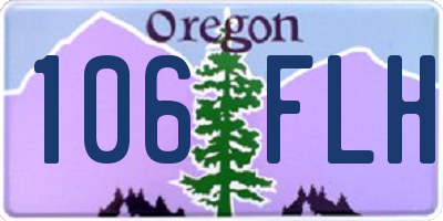 OR license plate 106FLH