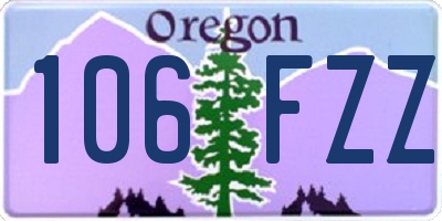 OR license plate 106FZZ