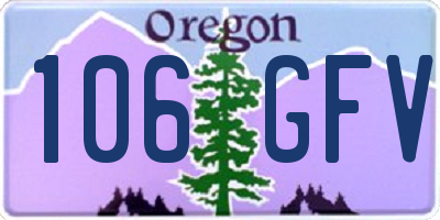 OR license plate 106GFV