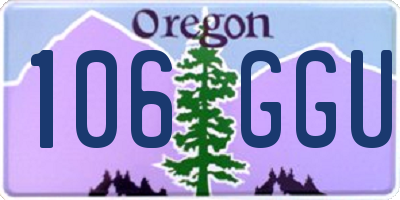 OR license plate 106GGU
