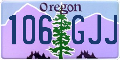 OR license plate 106GJJ