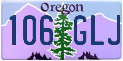 OR license plate 106GLJ