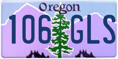 OR license plate 106GLS