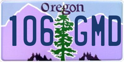 OR license plate 106GMD
