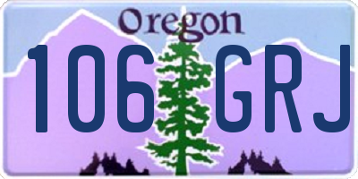 OR license plate 106GRJ