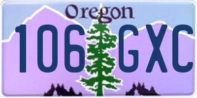 OR license plate 106GXC