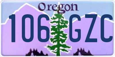 OR license plate 106GZC