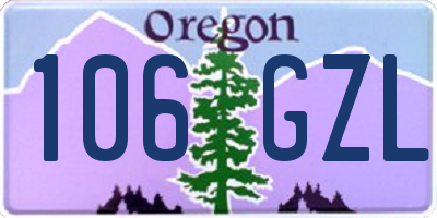 OR license plate 106GZL