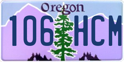OR license plate 106HCM