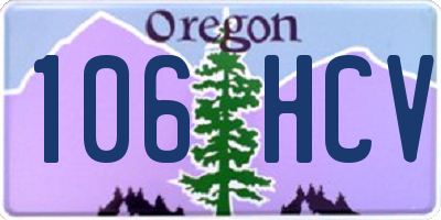 OR license plate 106HCV
