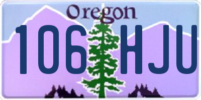 OR license plate 106HJU