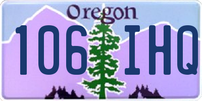 OR license plate 106IHQ