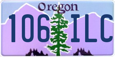 OR license plate 106ILC