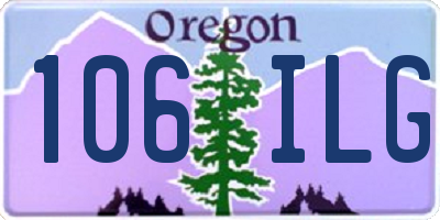 OR license plate 106ILG