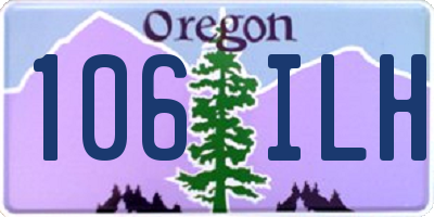 OR license plate 106ILH
