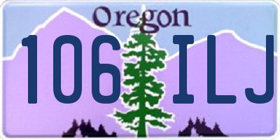 OR license plate 106ILJ