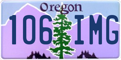OR license plate 106IMG