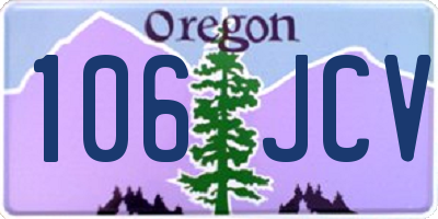 OR license plate 106JCV