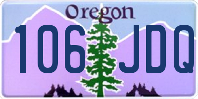 OR license plate 106JDQ