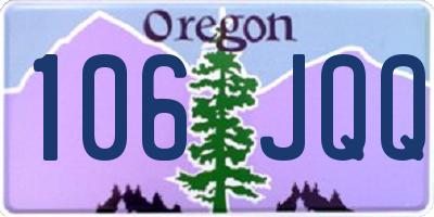 OR license plate 106JQQ