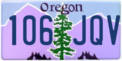 OR license plate 106JQV