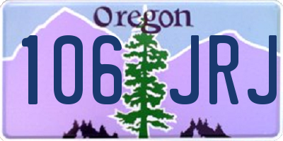 OR license plate 106JRJ