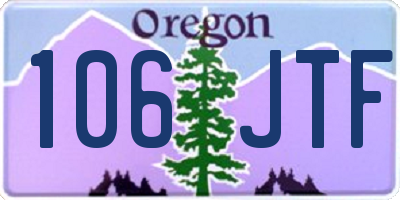 OR license plate 106JTF