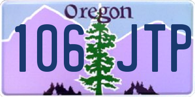 OR license plate 106JTP