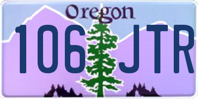 OR license plate 106JTR