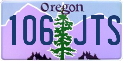 OR license plate 106JTS