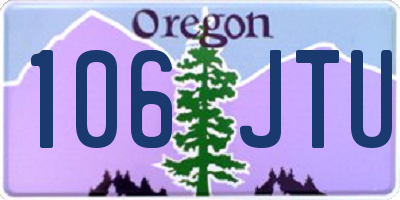 OR license plate 106JTU