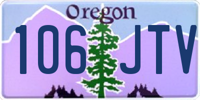 OR license plate 106JTV