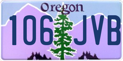 OR license plate 106JVB