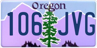 OR license plate 106JVG